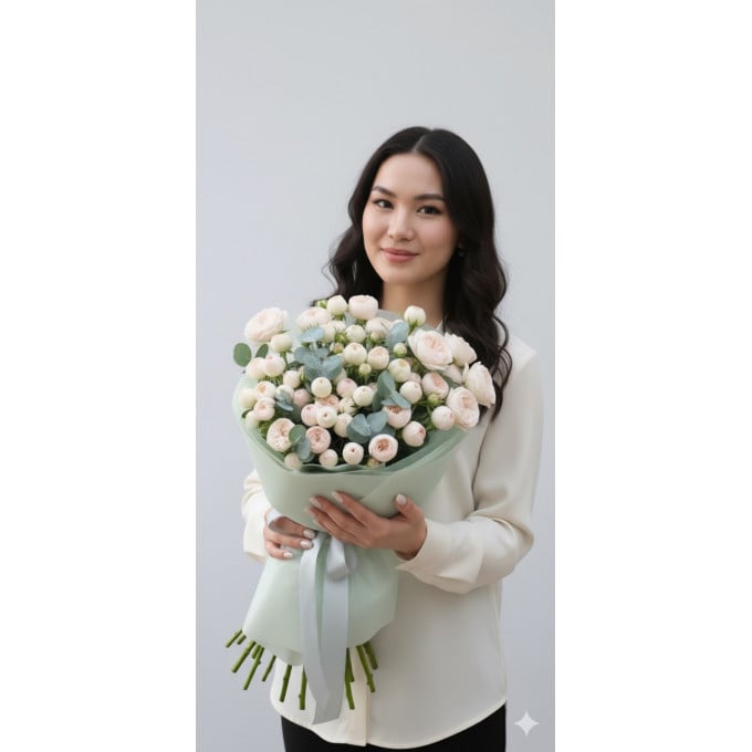 Букет из пионовидных роз Букет из пионовидных роз